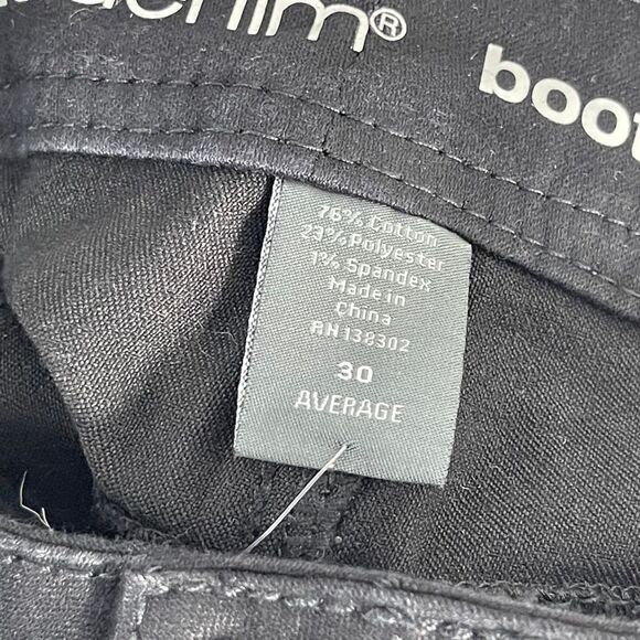 Avenue Butter Denim NWT Black Bootcut Jeans Scalloped Raw Hem Sz 30A - Picture 12 of 14
